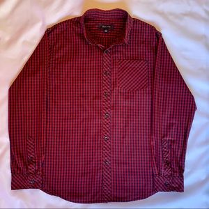 Adam Levine Long Sleeve Button Up Shirt Maroon 5